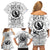 Viking Raven Family Matching Off Shoulder Short Dress and Hawaiian Shirt Fear Not Death For the Hour Of Your Doom - Wonder Print Shop