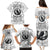 Viking Raven Family Matching Puletasi Dress and Hawaiian Shirt Fear Not Death For the Hour Of Your Doom - Wonder Print Shop