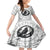 Viking Raven Family Matching Summer Maxi Dress and Hawaiian Shirt Fear Not Death For the Hour Of Your Doom - Wonder Print Shop