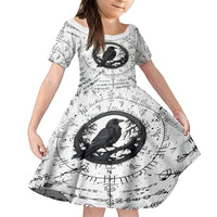 Viking Raven Family Matching Tank Maxi Dress and Hawaiian Shirt Fear Not Death For the Hour Of Your Doom - Wonder Print Shop