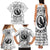 Viking Raven Family Matching Tank Maxi Dress and Hawaiian Shirt Fear Not Death For the Hour Of Your Doom - Wonder Print Shop