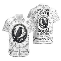 Viking Raven Hawaiian Shirt Fear Not Death For the Hour Of Your Doom - Wonder Print Shop