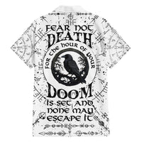 Viking Raven Kid Hawaiian Shirt Fear Not Death For the Hour Of Your Doom - Wonder Print Shop