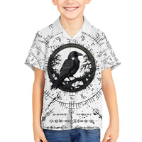 Viking Raven Kid Hawaiian Shirt Fear Not Death For the Hour Of Your Doom - Wonder Print Shop