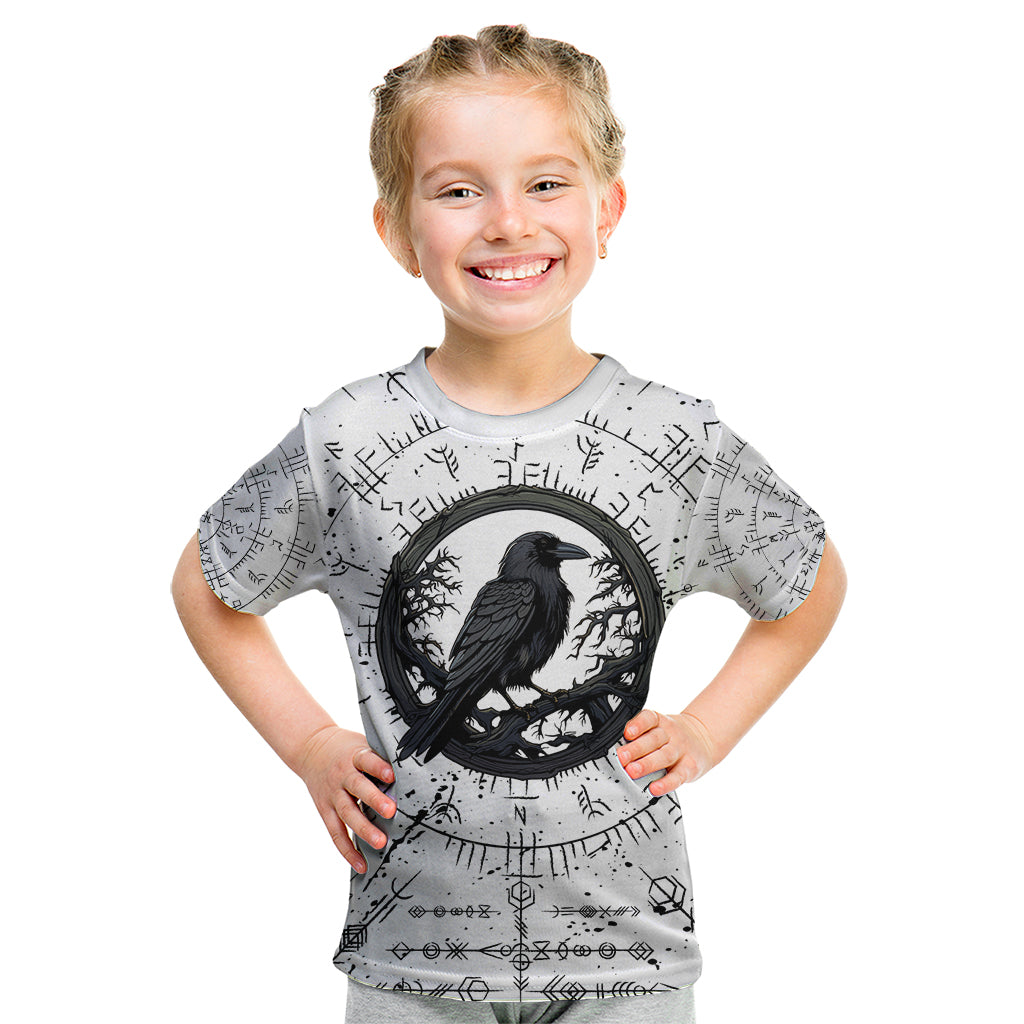 Viking Raven Kid T Shirt Fear Not Death For the Hour Of Your Doom - Wonder Print Shop