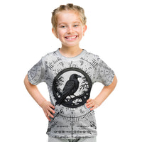 Viking Raven Kid T Shirt Fear Not Death For the Hour Of Your Doom - Wonder Print Shop