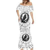 Viking Raven Mermaid Dress Fear Not Death For the Hour Of Your Doom - Wonder Print Shop