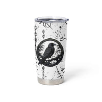 Viking Raven Tumbler Cup Fear Not Death For the Hour Of Your Doom - Wonder Print Shop