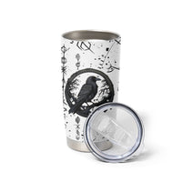 Viking Raven Tumbler Cup Fear Not Death For the Hour Of Your Doom - Wonder Print Shop