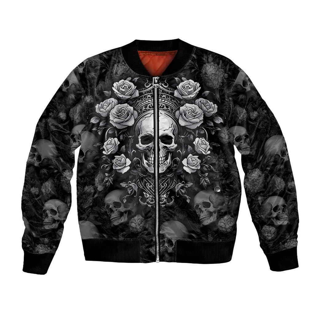 Skull Bomber Jacket I Am Who I Am Your Approval Isn't Needed - Wonder Print Shop