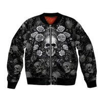 Skull Bomber Jacket I Am Who I Am Your Approval Isn't Needed - Wonder Print Shop