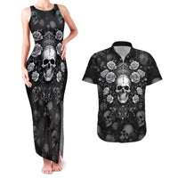 Skull Couples Matching Tank Maxi Dress and Hawaiian Shirt I Am Who I Am Your Approval Isn't Needed - Wonder Print Shop