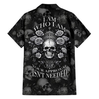 Skull Family Matching Summer Maxi Dress and Hawaiian Shirt I Am Who I Am Your Approval Isn't Needed - Wonder Print Shop