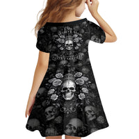 Skull Kid Short Sleeve Dress I Am Who I Am Your Approval Isn't Needed - Wonder Print Shop
