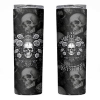 Skull Skinny Tumbler I Am Who I Am Your Approval Isn't Needed - Wonder Print Shop