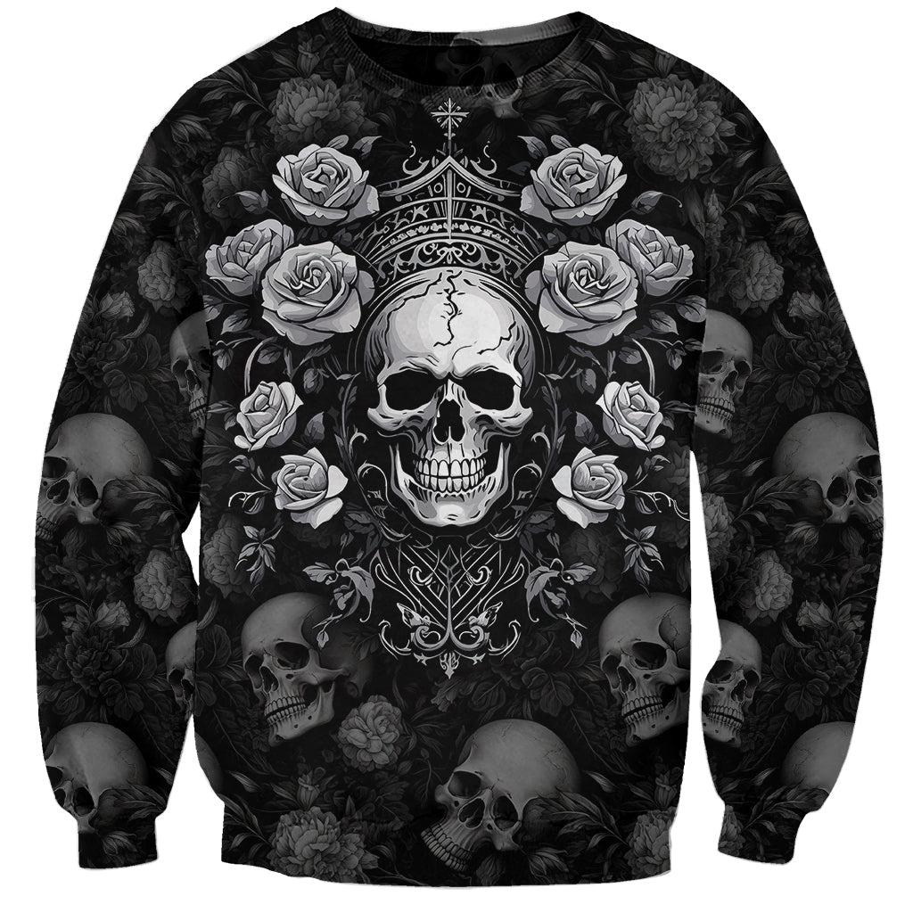 Skull Sweatshirt I Am Who I Am Your Approval Isn't Needed - Wonder Print Shop