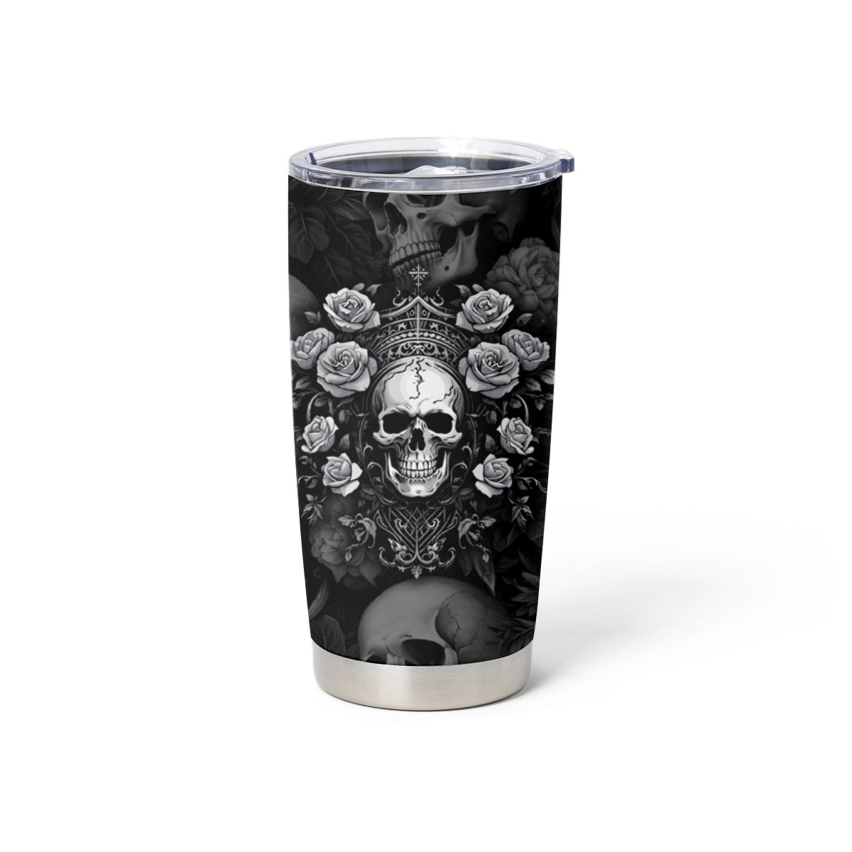 Skull Tumbler Cup I Am Who I Am Your Approval Isn't Needed - Wonder Print Shop