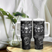 Skull Tumbler With Handle I Am Who I Am Your Approval Isn't Needed - Wonder Print Shop