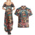 Native American Skull Couples Matching Summer Maxi Dress and Hawaiian Shirt Native Merican Spirit Of Freedom - Wonder Print Shop