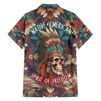 Native American Skull Family Matching Puletasi Dress and Hawaiian Shirt Native Merican Spirit Of Freedom - Wonder Print Shop