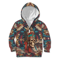 Native American Skull Kid Hoodie Native Merican Spirit Of Freedom - Wonder Print Shop