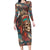 Native American Skull Long Sleeve Bodycon Dress Native Merican Spirit Of Freedom - Wonder Print Shop