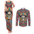 Mexico Skull Couples Matching Tank Maxi Dress and Long Sleeve Button Shirts Let's Move To Mexico - Wonder Print Shop