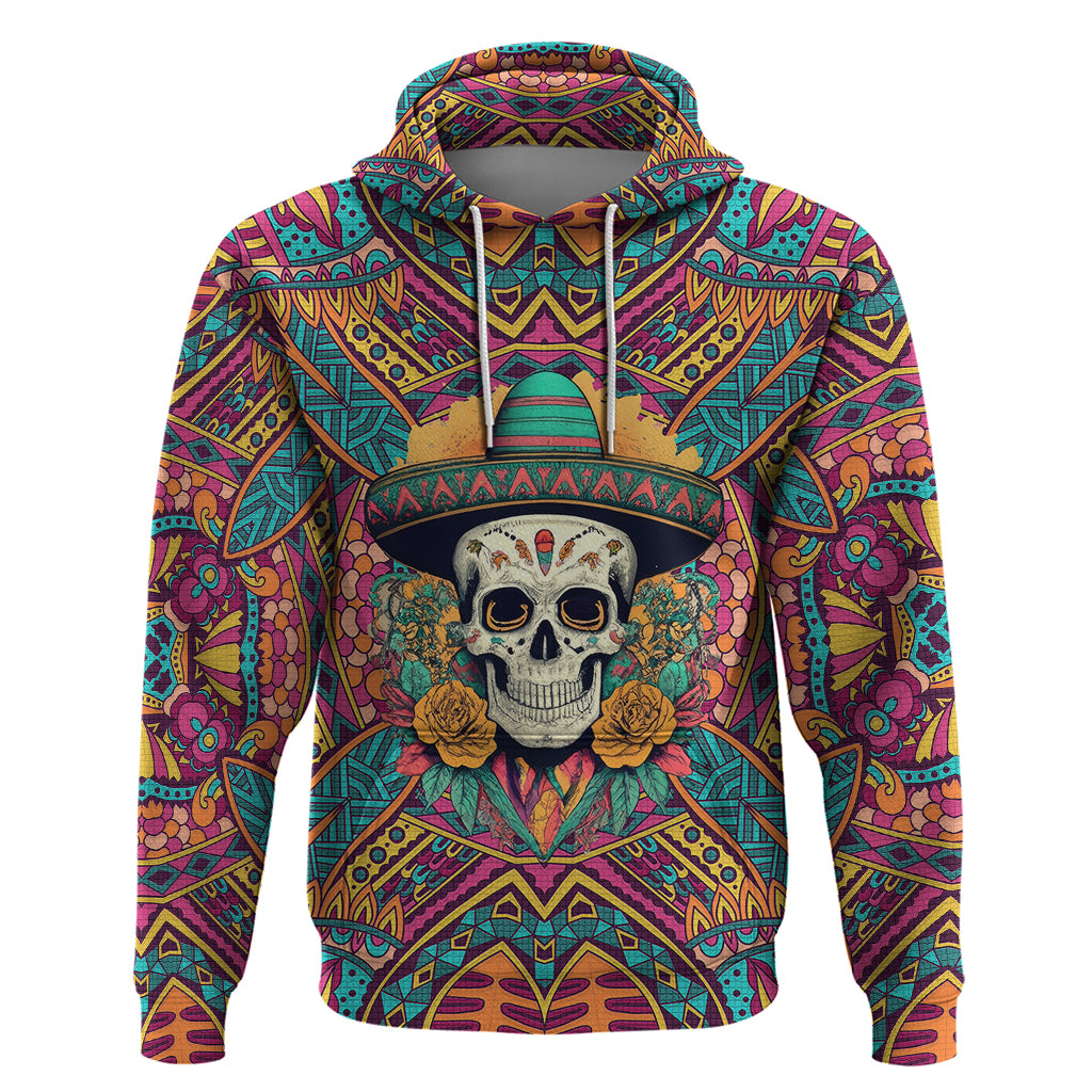 Mexico Skull Hoodie Let's Move To Mexico - Wonder Print Shop