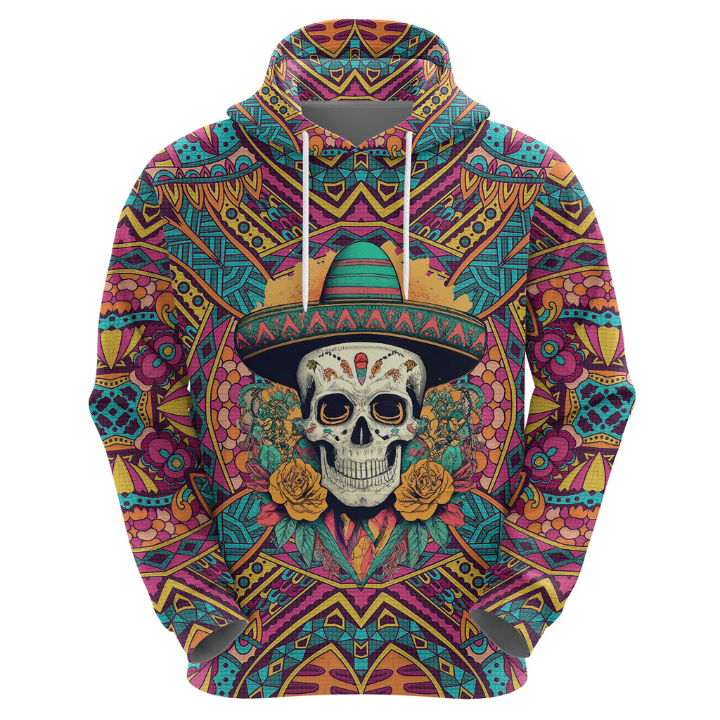 Mexico Skull Hoodie Let's Move To Mexico - Wonder Print Shop