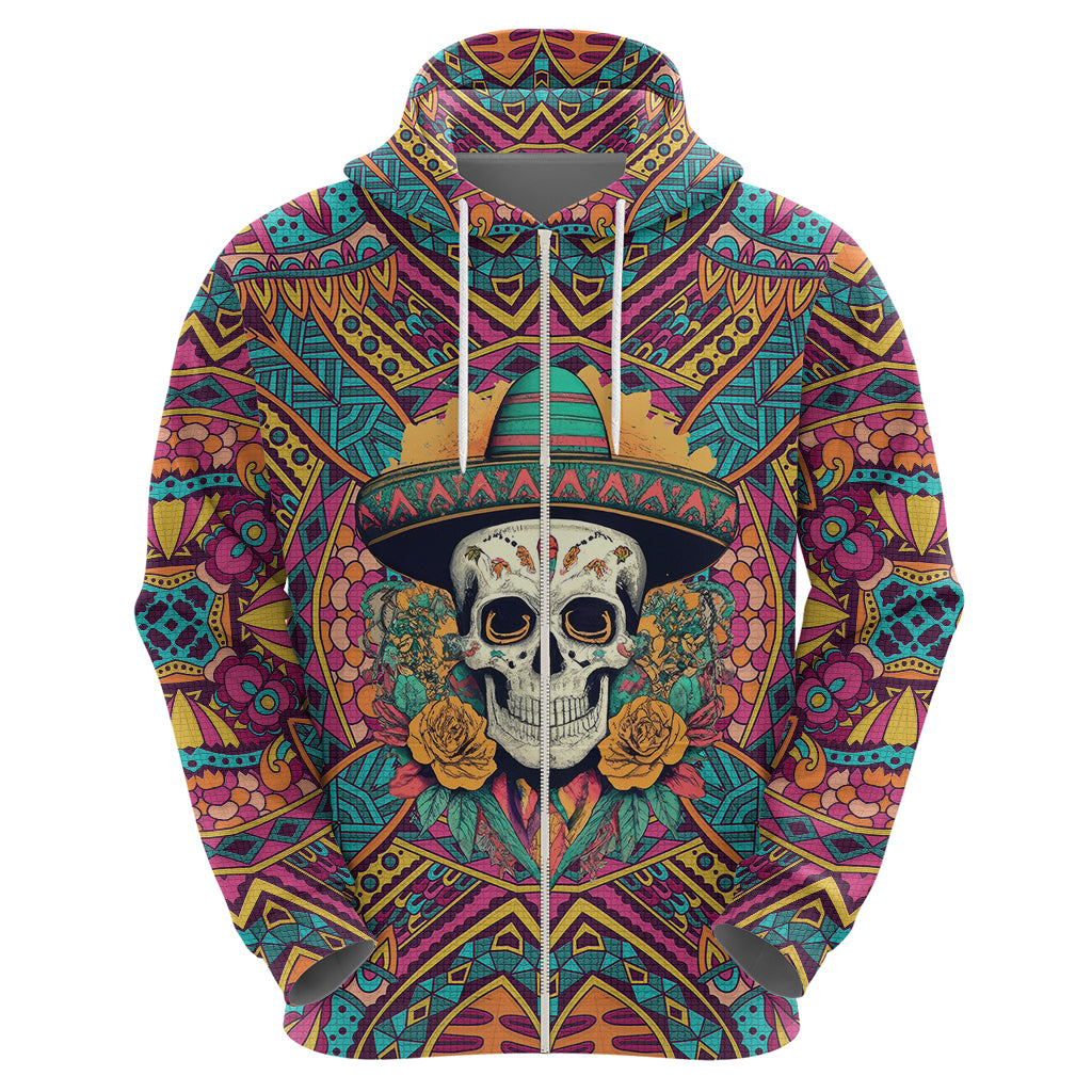 Mexico Skull Hoodie Let's Move To Mexico - Wonder Print Shop