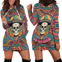 Mexico Skull Hoodie Dress Let's Move To Mexico - Wonder Print Shop