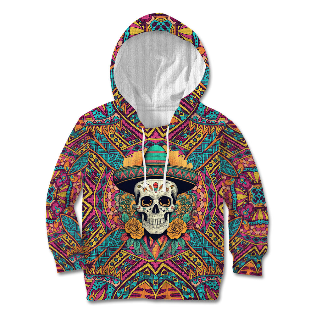 Mexico Skull Kid Hoodie Let's Move To Mexico - Wonder Print Shop