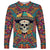 Mexico Skull Long Sleeve Shirt Let's Move To Mexico - Wonder Print Shop