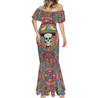 Mexico Skull Mermaid Dress Let's Move To Mexico - Wonder Print Shop