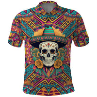 Mexico Skull Polo Shirt Let's Move To Mexico - Wonder Print Shop