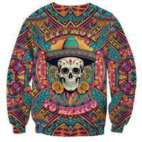 Mexico Skull Sweatshirt Let's Move To Mexico - Wonder Print Shop