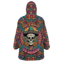 Mexico Skull Wearable Blanket Hoodie Let's Move To Mexico - Wonder Print Shop