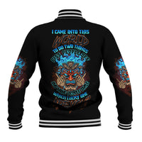 Which Lucky One Are You Skull Tiki Baseball Jacket - Wonder Print Shop