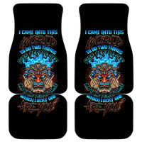 Which Lucky One Are You Skull Tiki Car Mats - Wonder Print Shop