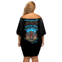 Which Lucky One Are You Skull Tiki Family Matching Off Shoulder Short Dress and Hawaiian Shirt - Wonder Print Shop