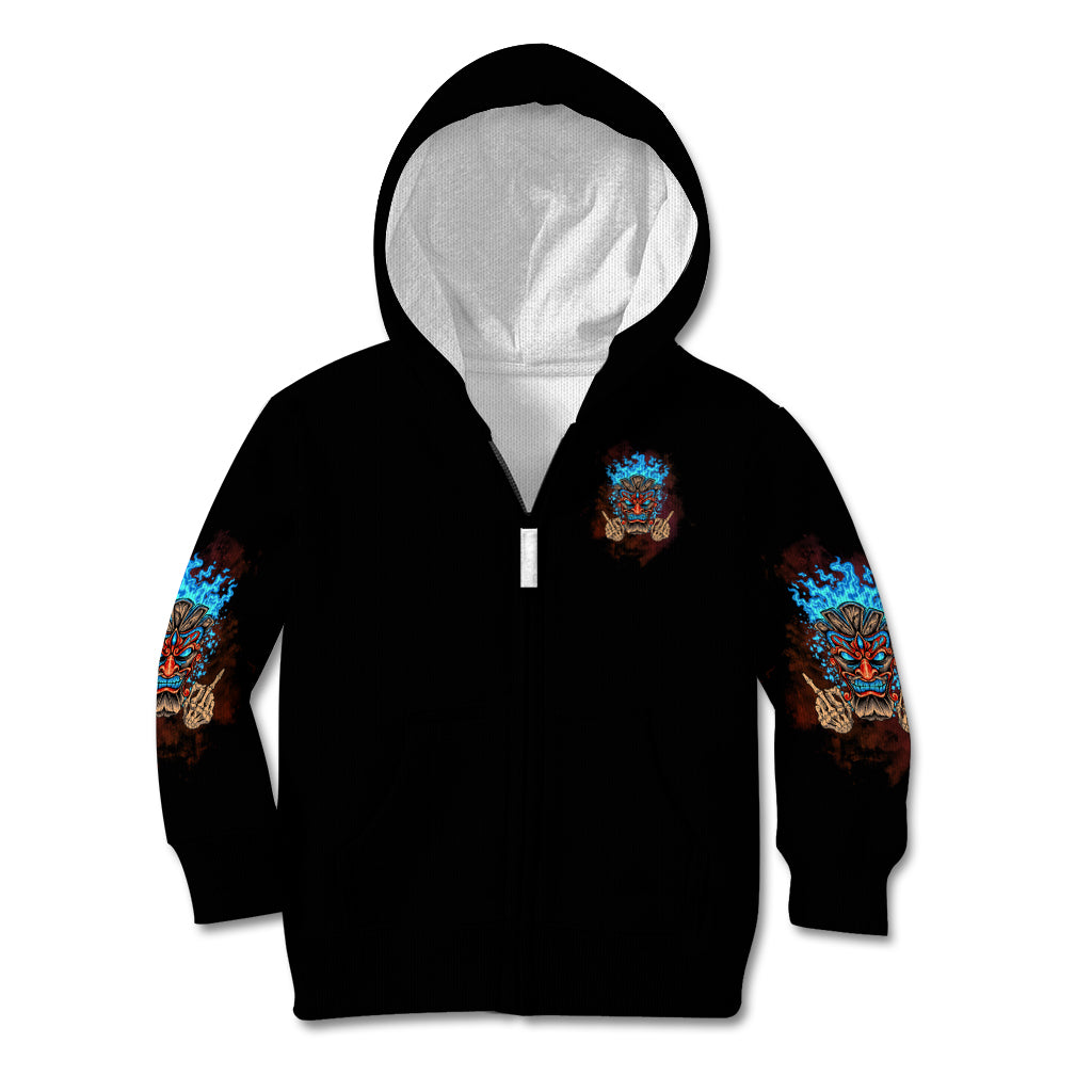 Which Lucky One Are You Skull Tiki Kid Hoodie - Wonder Print Shop