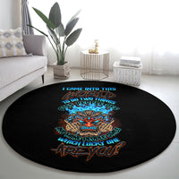which-lucky-one-are-you-skull-tiki-round-carpet