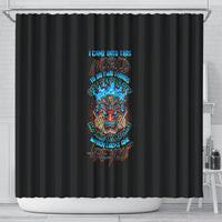 which-lucky-one-are-you-skull-tiki-shower-curtain