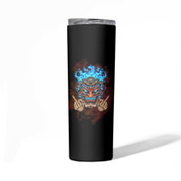 Which Lucky One Are You Skull Tiki Skinny Tumbler - Wonder Print Shop