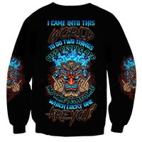 Which Lucky One Are You Skull Tiki Sweatshirt - Wonder Print Shop