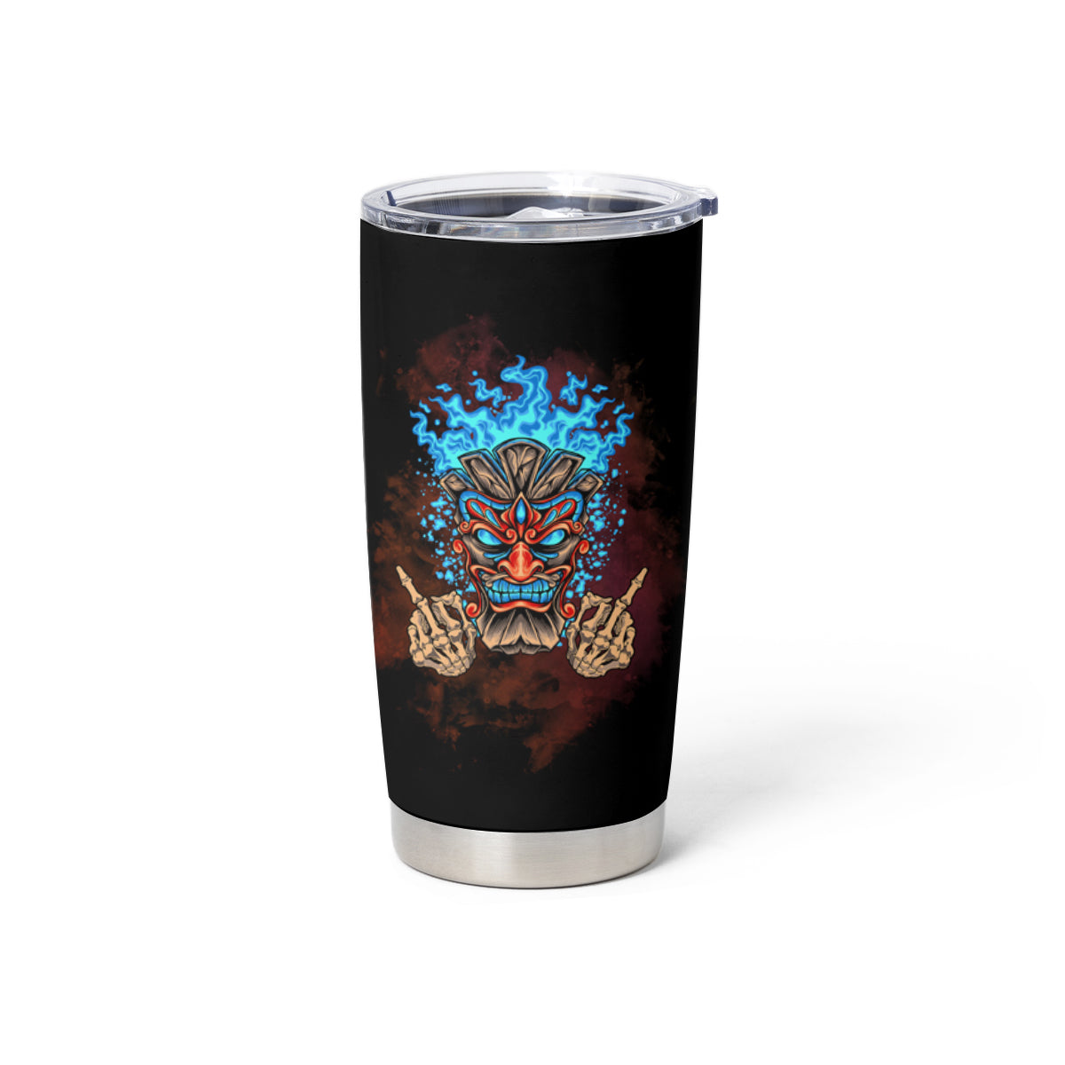 Which Lucky One Are You Skull Tiki Tumbler Cup - Wonder Print Shop