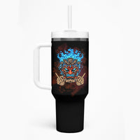 Which Lucky One Are You Skull Tiki Tumbler With Handle - Wonder Print Shop