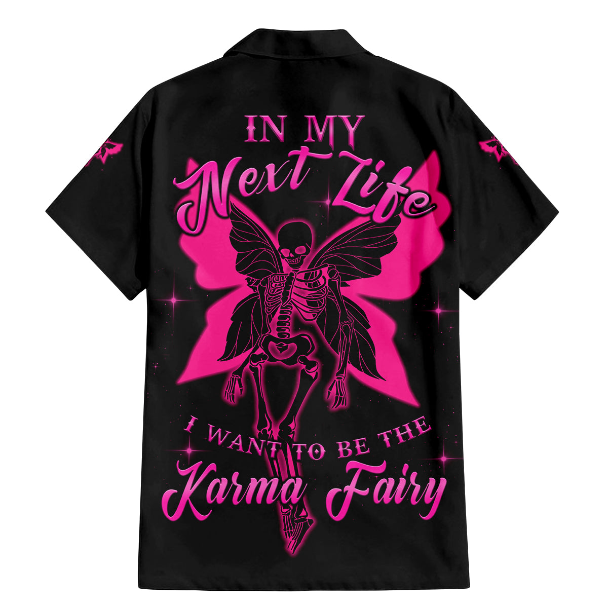 In My Next Life I Want To Be The Karma Fairy Family Matching Mermaid Dress and Hawaiian Shirt - Wonder Print Shop