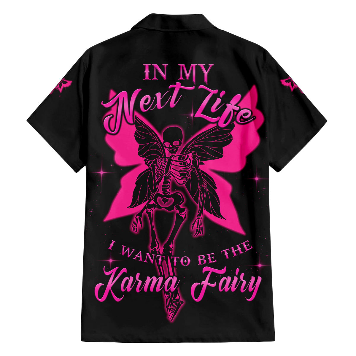 In My Next Life I Want To Be The Karma Fairy Family Matching Puletasi Dress and Hawaiian Shirt - Wonder Print Shop