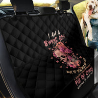 I Am A Sweet Girl Flower Skull Back Car Seat Cover - Wonder Print Shop